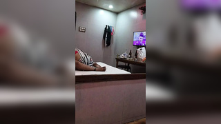 Aunty hand-job, bj,footjob