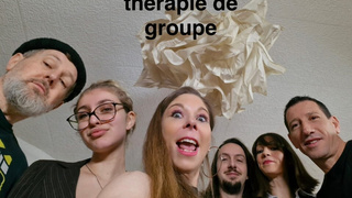 3 women plus 3 males fucking during a group therapy session with the psy