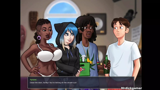 Summertime saga dark slut gets the perfect wang she wanted