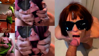 I'LL IN YOUR GLASSES! Depraved he lures me and covers me with SPERM! (movie with BLASPHEMIES)