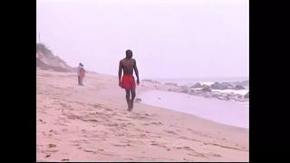 Wonderful African Booty Poked and Creamed on Face by 2 Monster Dark and White Dongs