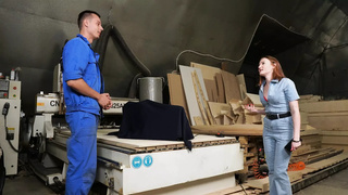 Fuckmachine on Factory: Seduced a Worker to Fuck with Him and Test It
