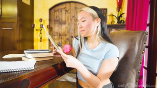 "we Can Keep This a Hidden" Thin Oriental Babe Blows My Wang After Class - Onlyteenblowjobs