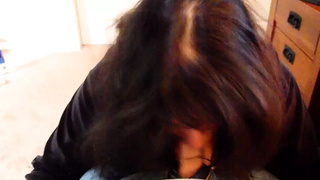 African hair old MILF gives great head