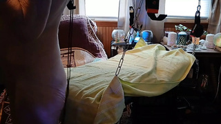 Vagina Clamped Open Rear-end Pumped with Behind Plug and Sexed in the Butt Hard