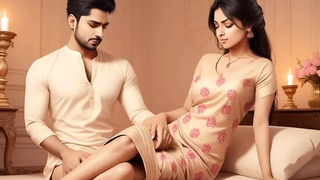 Fiance bum Indian sex scene shakes his rod in front of chicks