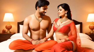 Attractive indian housewife excited for sex with office boss