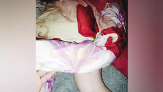 The passionate stepmom was lying naked in bed i couldn't resist and licking her butt