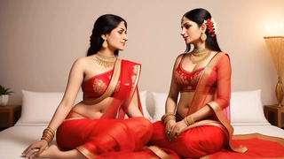Happy moment with my charming and hot Bhabhi