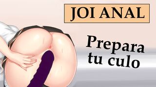 Spanish JOI ass sex challenge. Cums included.