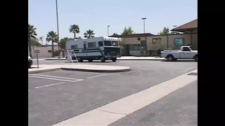 Dark and african's threesome in the camper!