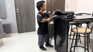 I help my little stepbrother with his chores in exchange for a rich, little fuck and he ends up giving me all his juicy, rich milk