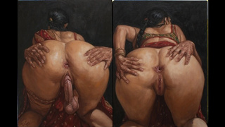 Man mounts his new housewife