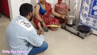 Bhojpuri bhabhi Sexed Hard By Her Father in Law In Front Of Her Dever ( Threesome Sex)