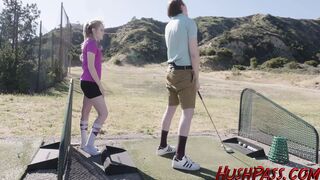 Golf Pro Britney Light Works Hard on Her Club Handling