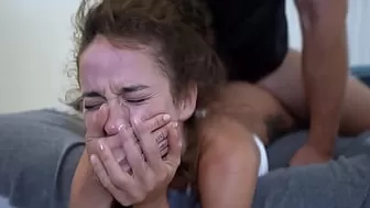 SHE THOUGHT THE SHOOT WOULD BE EASY - Huge Penis Destroys 18 Yo Tight Teenie Geisha Kyd