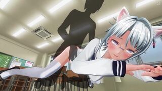 3D ANIME Teacher Mounts a Schoolgirl in the Bum