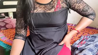 Stepsister seduces stepbrother and gives first sexual experience, clear Hindi audio with Hindi sleazy talk - Roleplay