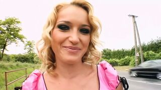 Catty Campbell EURO ASS-SEX BABE&Nick Lang, Frank, Double Penetration, outdoor, swallow spunk blonde Czech pornstar, Short