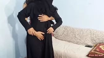 Hard Ass Sex Fucking of Arab Muslim fresh ex-wife wearing Hijab by Sardar in doggystyle xxx Butt-Sex with hindi audio