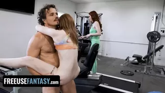 FreeUse Fantasy - Cute Red-Head Besties Getting Used As Sex Dolls During Sweaty Yoga Workout
