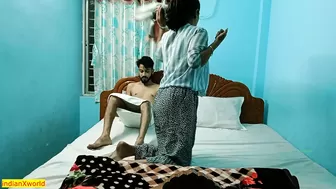 Indian fresh man fucking hard room service hotel slut at Mumbai! Indian hotel sex