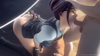 Fortnite - Rook on Her Knees Oral Sex Animation (Soun)