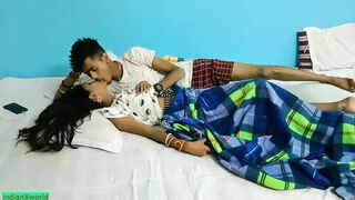 Indian fine youngster chick amatuer sex with classmate!