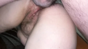 Big Breasted Woman older gets her hairy anus drilled by chunky fresh hairy penis