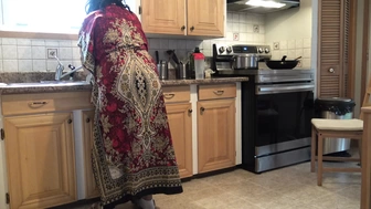 Pakistani ex-wife lets horny stepson cream-pie her pregnant twat