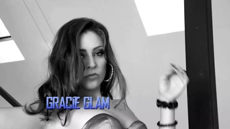 Gracie Glam Babe Brunette with the French Stallion Manuel Ferrara tease, high heels, perfect butt, horny babe, hotTease#1