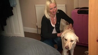 Thick fiance rear-end mounts his skinny blonde wifey
