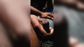 Hand-Job in Car by my wifey at Public Place