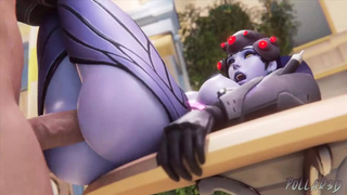 Widowmaker Spreading Her Legs On A Table And Nailed