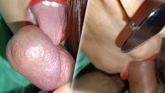 Best Oral Sex Ever in the porn industry by indian bhabhi Red lipstic oral sex