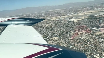 Double cream pie threesome on private plane while joining mile high club