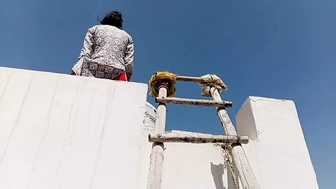 Makan Pani ki Taki saf karne vali ko choda
