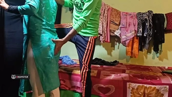 18+ xxx Cheating Indian bhabhi hard ass sex sex after swallowing her devar wang