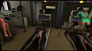Citor3 3D VR Game latex nurses pump seamen with vacuum bed and pump
