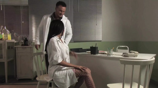 The Nasty Nurse Gets Hammered in the Doctor's Office